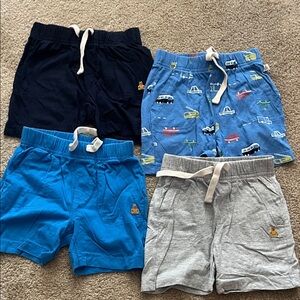 Baby Gap Casual Shorts Set - Blue, Gray, navy - 4 Pack